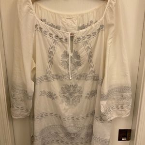 Johnny Was Boho Chic Embroidered Tunic